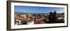 Elevated view of cityscape, Santa Barbara County Courthouse, Santa Barbara, California, USA-null-Framed Photographic Print