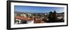 Elevated view of cityscape, Santa Barbara County Courthouse, Santa Barbara, California, USA-null-Framed Photographic Print