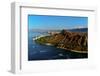 Elevated view of Diamond Head Lighthouse, Diamond Head, Honolulu, Hawaii, USA-null-Framed Photographic Print