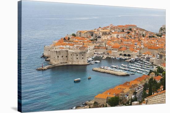 Elevated View of Dubrovnik Old Town-Matthew Williams-Ellis-Stretched Canvas