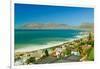 Elevated view of False Bay and Indian Ocean, overlooking St. James and Fish Hoek, outside of Cap...-null-Framed Photographic Print