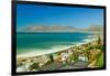 Elevated view of False Bay and Indian Ocean, overlooking St. James and Fish Hoek, outside of Cap...-null-Framed Photographic Print