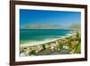 Elevated view of False Bay and Indian Ocean, overlooking St. James and Fish Hoek, outside of Cap...-null-Framed Photographic Print