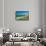 Elevated view of False Bay and Indian Ocean, overlooking St. James and Fish Hoek, outside of Cap...-null-Framed Stretched Canvas displayed on a wall