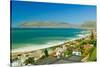 Elevated view of False Bay and Indian Ocean, overlooking St. James and Fish Hoek, outside of Cap...-null-Stretched Canvas