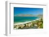 Elevated view of False Bay and Indian Ocean, overlooking St. James and Fish Hoek, outside of Cap...-null-Framed Photographic Print