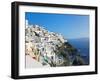 Elevated View of Fira, Santorini (Thira), Cyclades Islands, Aegean Sea, Greek Islands, Greece-Gavin Hellier-Framed Photographic Print