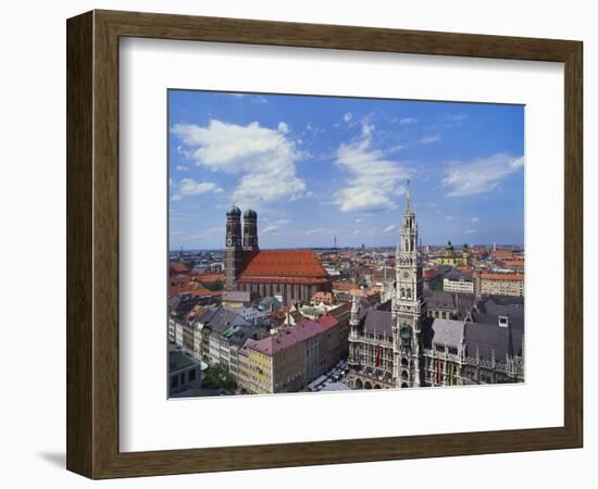 Elevated View of Frauenkirche, Munich, Germany-Hans Peter Merten-Framed Photographic Print