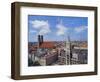 Elevated View of Frauenkirche, Munich, Germany-Hans Peter Merten-Framed Photographic Print