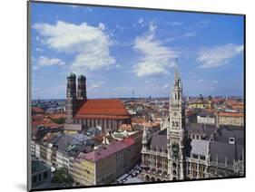 Elevated View of Frauenkirche, Munich, Germany-Hans Peter Merten-Mounted Photographic Print