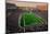 Elevated view of Gillette Stadium, home of Super Bowl champs, New England Patriots, NFL Team pla...-null-Mounted Photographic Print