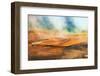 Elevated view of Grand Prismatic spring and colorful bacterial mat, Yellowstone National Park.-Adam Jones-Framed Photographic Print