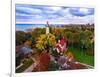 Elevated view of Grosse Point Lighthouse in Evanston, Cook County, Illinois, USA-null-Framed Photographic Print