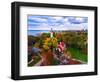 Elevated view of Grosse Point Lighthouse in Evanston, Cook County, Illinois, USA-null-Framed Photographic Print