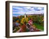 Elevated view of Grosse Point Lighthouse in Evanston, Cook County, Illinois, USA-null-Framed Photographic Print