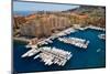 Elevated view of harbor in the Monte-Carlo, in the Principality of Monaco, Western Europe on the...-null-Mounted Photographic Print