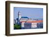 Elevated view of historic Old Post Office tower in Washington D.C.-null-Framed Photographic Print