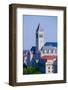 Elevated view of historic Old Post Office tower in Washington D.C.-null-Framed Photographic Print