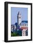 Elevated view of historic Old Post Office tower in Washington D.C.-null-Framed Photographic Print