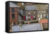 Elevated View of Houses, Staithes, North Yorkshire, Yorkshire, England, United Kingdom, Europe-Miles Ertman-Framed Stretched Canvas