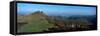 Elevated view of Irau Peaks, Iraty Mountain, Basque Country, Pyrenees-Atlantiques, France-null-Framed Stretched Canvas