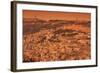 Elevated view of Kidron Valley Arab villages at dusk, Jerusalem, Israel-null-Framed Photographic Print