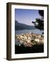 Elevated View of Korcula Town, Old Town of Korcula, Korcula Island, Dalmatian Coast, Croatia-Gavin Hellier-Framed Photographic Print