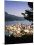 Elevated View of Korcula Town, Old Town of Korcula, Korcula Island, Dalmatian Coast, Croatia-Gavin Hellier-Mounted Photographic Print