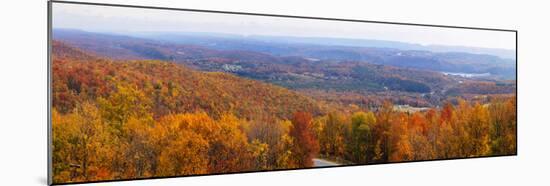 Elevated view of Lehigh Valley from Kattner's Mountain, Penn's Peak, Pennsylvania, USA-null-Mounted Photographic Print