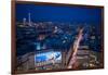 Elevated view of Leipziger Strasse, Potsdamer Platz, Mitte, Berlin, Germany-null-Framed Photographic Print