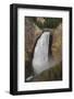 Elevated View of Lower Falls and Viewing Platform with Visitors, Yellowstone National Park, Wyoming-Eleanor Scriven-Framed Photographic Print