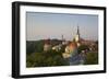 Elevated View of Lower Old Town with Oleviste Church in the Background-Doug Pearson-Framed Photographic Print