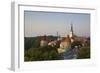 Elevated View of Lower Old Town with Oleviste Church in the Background-Doug Pearson-Framed Photographic Print