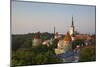 Elevated View of Lower Old Town with Oleviste Church in the Background-Doug Pearson-Mounted Photographic Print