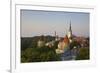 Elevated View of Lower Old Town with Oleviste Church in the Background-Doug Pearson-Framed Photographic Print