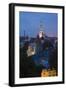 Elevated View of Lower Old Town with Oleviste Church in the Background-Doug Pearson-Framed Photographic Print