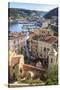 Elevated view of marina, Bonifacio, Corsica, France, Mediterranean, Europe-Eleanor Scriven-Stretched Canvas