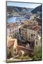 Elevated view of marina, Bonifacio, Corsica, France, Mediterranean, Europe-Eleanor Scriven-Mounted Photographic Print