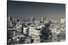 Elevated view of market and town, Nahalat Binyamin Crafts Market, Tel Aviv, Israel-null-Stretched Canvas