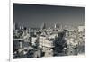 Elevated view of market and town, Nahalat Binyamin Crafts Market, Tel Aviv, Israel-null-Framed Photographic Print