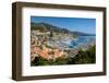 Elevated view of Monte-Carlo and harbor in the Principality of Monaco, Western Europe on the Med...-null-Framed Photographic Print