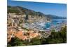 Elevated view of Monte-Carlo and harbor in the Principality of Monaco, Western Europe on the Med...-null-Mounted Photographic Print