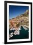 Elevated view of Monte-Carlo and harbor in the Principality of Monaco, Western Europe on the Med...-null-Framed Photographic Print