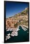 Elevated view of Monte-Carlo and harbor in the Principality of Monaco, Western Europe on the Med...-null-Framed Premium Photographic Print