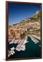 Elevated view of Monte-Carlo and harbor in the Principality of Monaco, Western Europe on the Med...-null-Framed Photographic Print