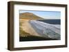 Elevated View of Mount Harston, White Sand Beach and Rolling Waves, the Neck-Eleanor Scriven-Framed Photographic Print