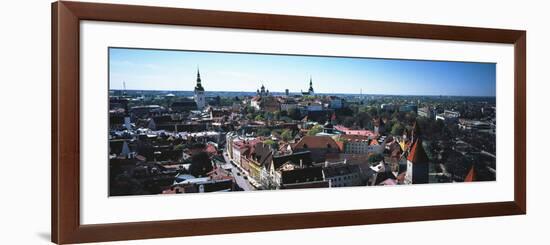 Elevated view of Old town, Tallinn, Estonia-null-Framed Photographic Print
