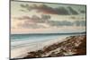 Elevated view of Pink Sands Beach, Dunmore Town, Harbour Island, Eleuthera Island, Bahamas-null-Mounted Photographic Print