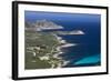Elevated View of Punta Revellata Lighthouse, Calvi, Corsica, France-Walter Bibikow-Framed Photographic Print