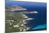 Elevated View of Punta Revellata Lighthouse, Calvi, Corsica, France-Walter Bibikow-Mounted Photographic Print